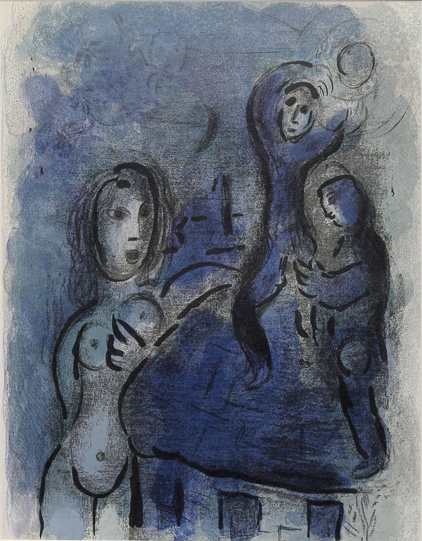 Marc Chagall, Rahab et les espions de Jéricho, 1960