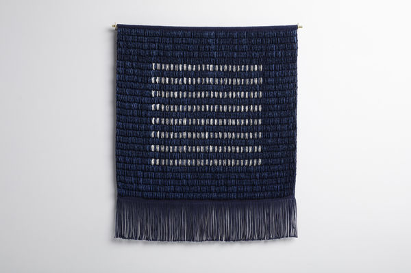 Amy Hamley, Porcelain Weaving Navy, 2025