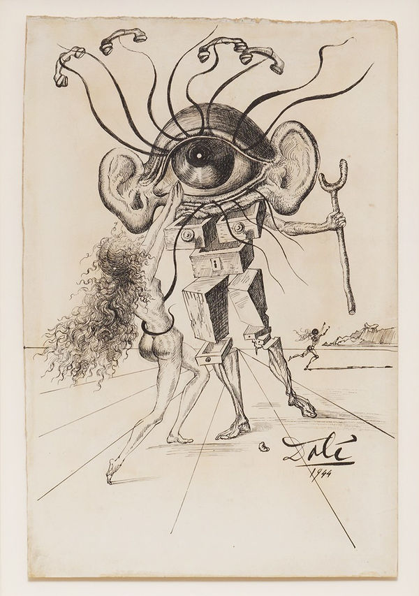 Salvador Dalí, L'oeil et les oreilles de Hollywood (The Eye and the Ears of Hollywood), 1944