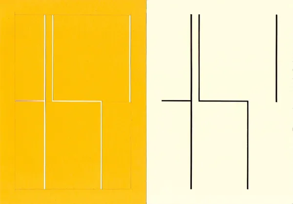 Richard Caldicott, B/W photogram and paper negative (10), 2013