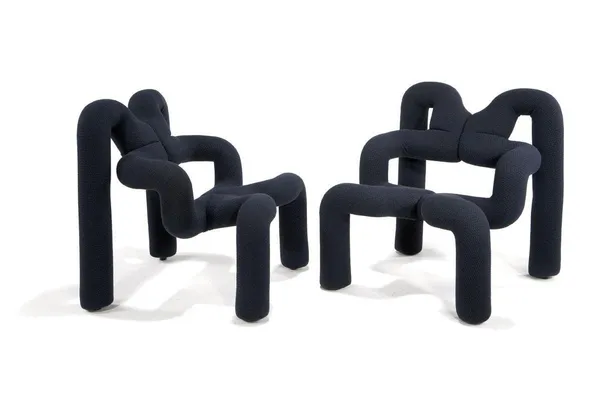 Terje Ekström, Pair of "Ekstrem" Armchairs, 1972