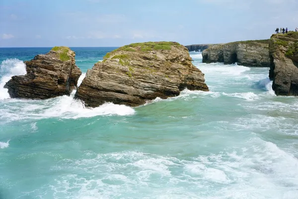 Massimo Vitali, Los Catedrales Waves, Spain (#4458), 2011