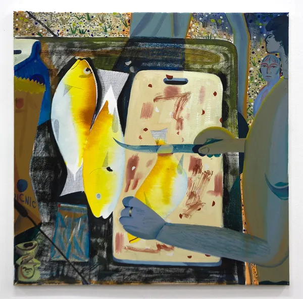 Louis Fratino, Nick Cleaning Fish, 2016