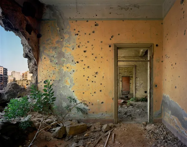 Robert Polidori, Samir Geagea Headquarters, Rue de Damas, Beirut, Lebanon, 1994