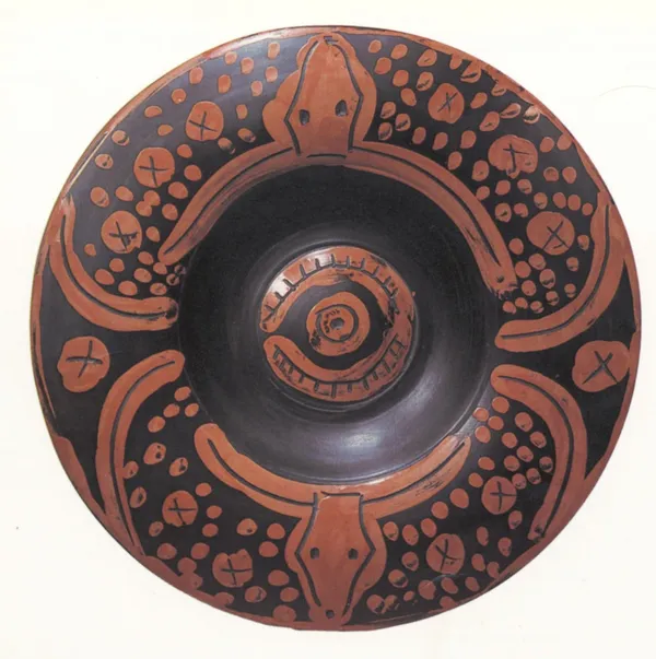 Pablo Picasso, Plat Espagnol au Toros (AR.403), 1957