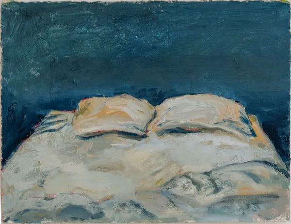 Sanae Arraqas N°16, 2025 Huile sur papier / Oil on paper 28 x 38 cm