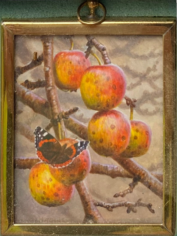 Andrew Hutchinson RMS, Red Admiral with Crab Apples, 2022
