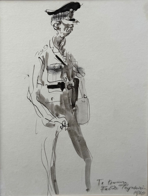 Feliks Topolski RA, Portrait of an Army Officer