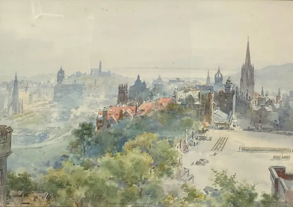 Frank Watson Wood, View from Edinburgh Castle, 1931