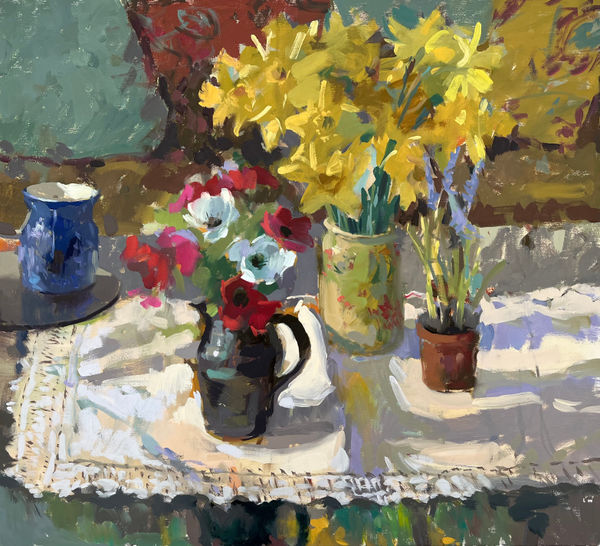 Haidee-Jo Summers VPROI RSMA, Anemones in the Studio