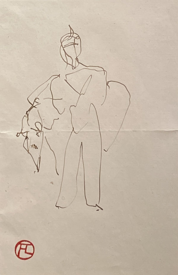 Henri de Toulouse-Lautrec, Study of a Figure and a Horse