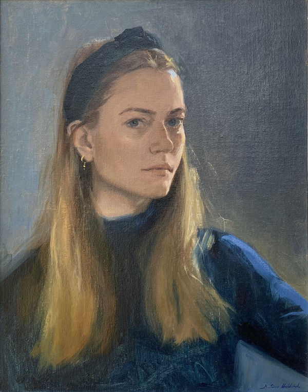 Daisy Sims Hilditch - Self Portrait in Blue, 2022