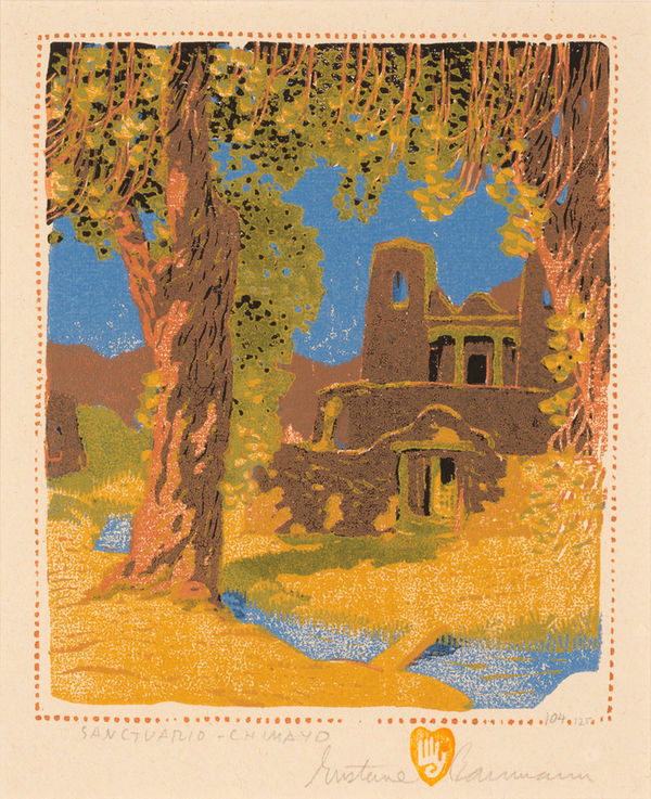 Gustave Baumann, Sanctuario - Chimayo, 1924