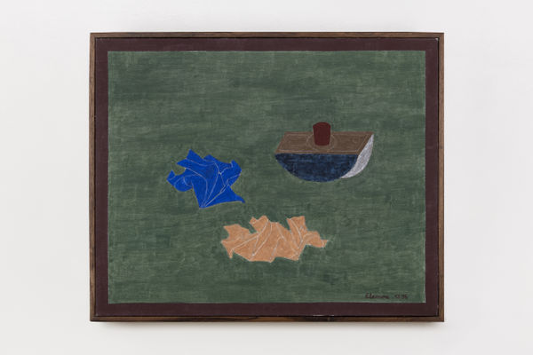 Eleonore Koch Blotter and crumpled paper, 1996 tempera on canvas 50 x 61 cm