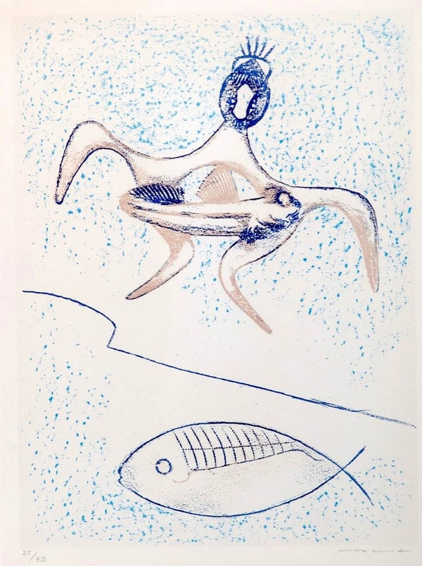 MAX ERNST, Zu: Pierre Hebey, Festin (I) , 1974