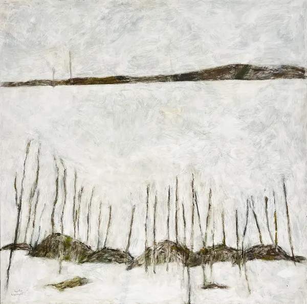 Charles Meanwell Flat Land, 2026 oil on panel 30 x 30 in.