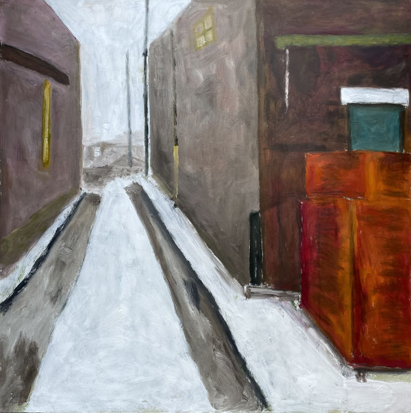 Charles Meanwell Fairmount Bagel, 2026 oil on panel 30 x 30 in.