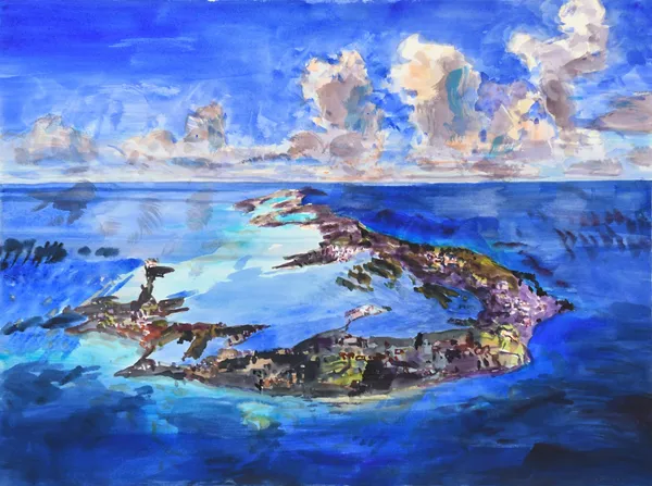 John Hartman, Bermuda From Above, 2024