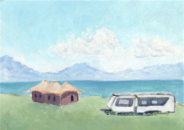 Li Shan, The CampSite at Sayram Lake (Sayram Lake), 2021