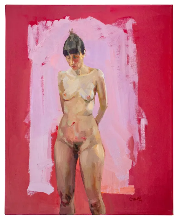 The Model, 2025 Dagmar Cyrulla Oil on canvas 50 x 40 cm