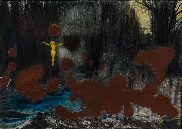 Self - portrait With Yellow Jesus of Brooklyn