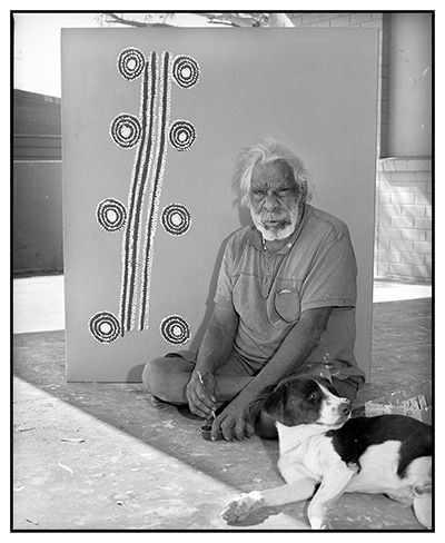 Paddy Tjapaltjari Sims (ca. 1916-2010)