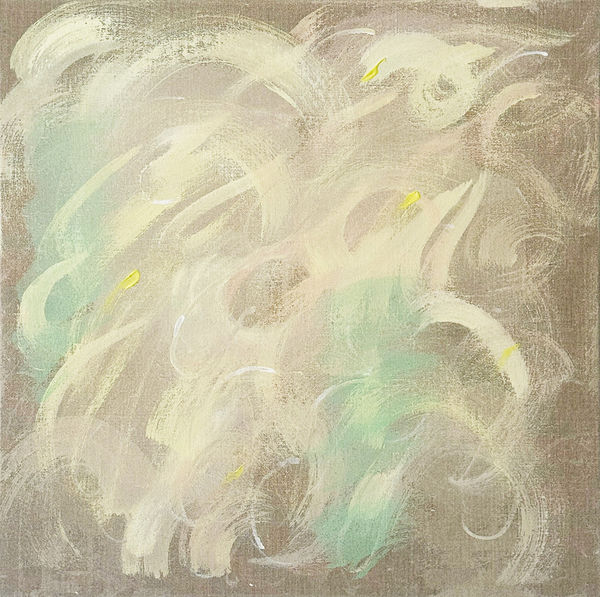 The Burning Song, 2024 Carissa Karamarko Synthetic polymer paint on linen 50 x 50 cm