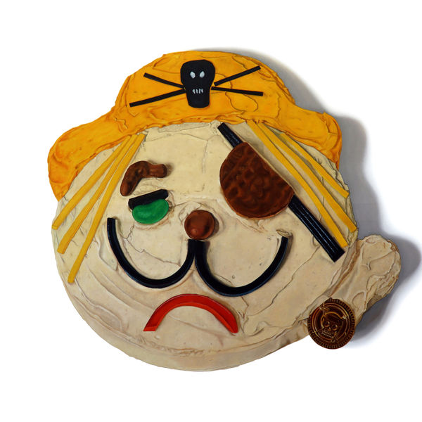 '(Don't) Go Overboard on Lollies!', 2024 Donovan Christie Oii on linen 150 x 150 cm