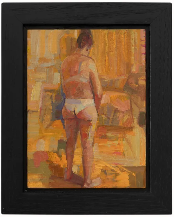 Être IV, 2025 Dagmar Cyrulla Oil on board 19 x 17 cm