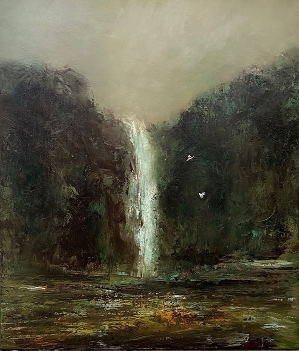 Hopetoun Falls I, 2023 Andrew McIlroy Oil on linen 112cm x 96cm