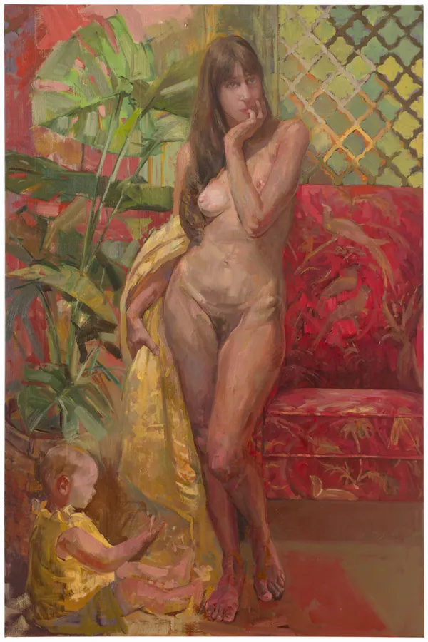 Cycle of life II, 2025 Dagmar Cyrulla Oil on linen 157 x 104 cm