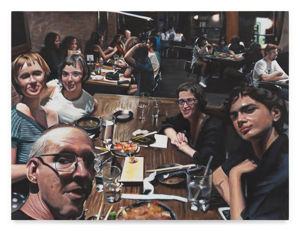 TIM HAWKINSON Bawdy Tavern, 2023 Oil on panel 9 x 11 3/4 inches 22.9 x 29.8 cm