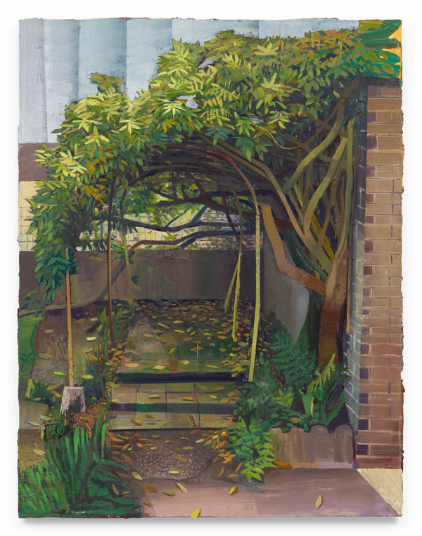 MATHIEU CHERKIT Leaf Fall, 2024 Oil on canvas 83 1/2 x 65 inches 212.1 x 165.1 cm