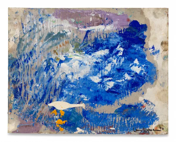 HANS HOFMANN Submerged, 1940 Oil on panel 7 3/4 x 9 3/4 inches 19.7 x 24.8 cm