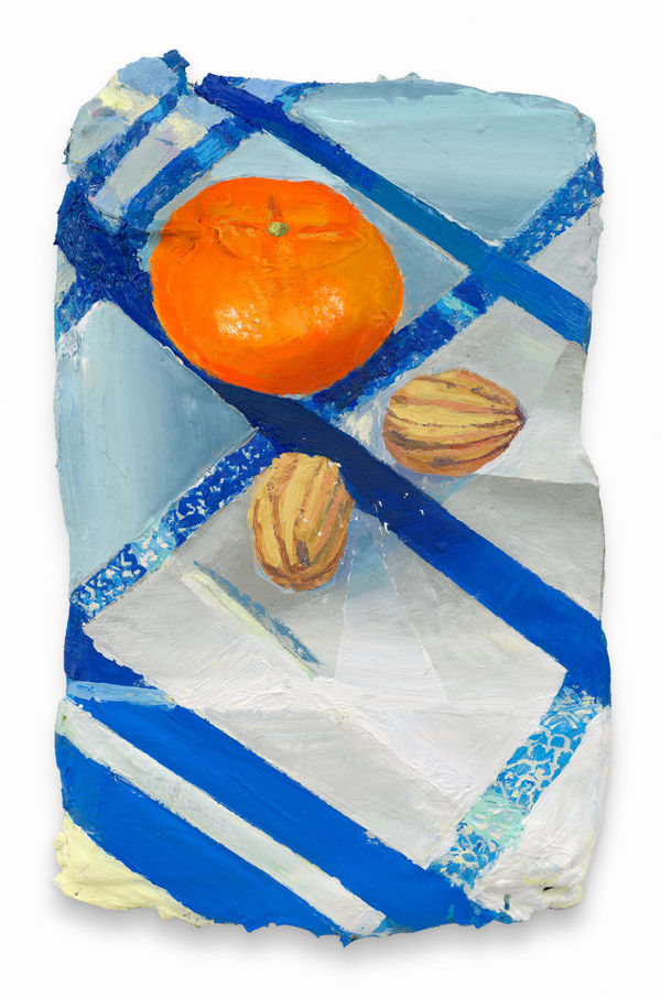 MATHIEU CHERKIT Tangerine Nuts, 2025 Oil on canvas 10 x 6 1/2 inches 25.4 x 16.5 cm