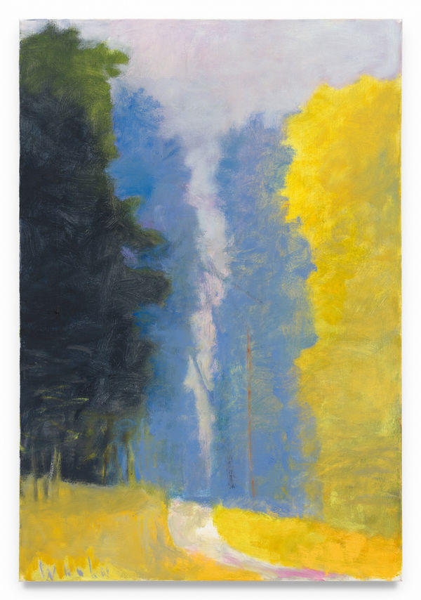 WOLF KAHN Vermont Wood Road, 2007 Oil on canvas 32 x 22 inches 81.3 x 55.9 cm