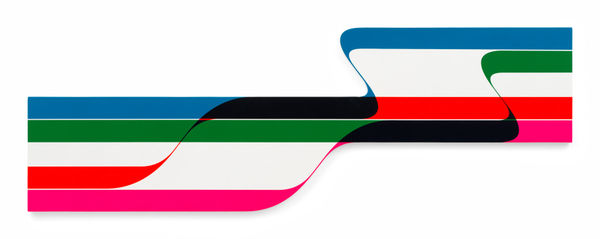 TERRY HAGGERTY Transparent Opacity, 2024 Acrylic on canvas 23 1/2 x 70 inches 59.7 x 177.8 cm