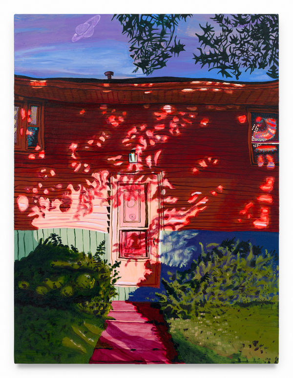 GABRIELLE GARLAND Well it’s only temporary, right? —Emily, Emily the Criminal (2022), 2024 Acrylic on canvas 29 x 22 inches 73.7 x 55.9 cm