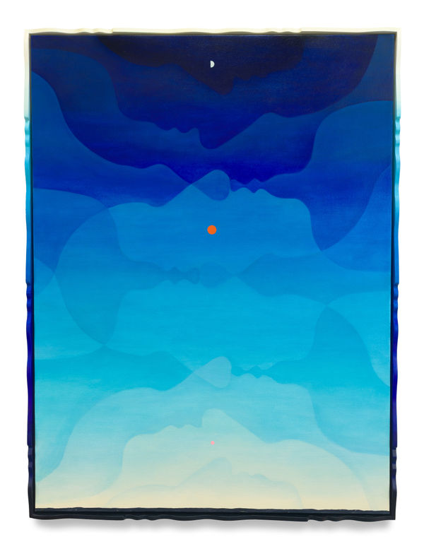 EMILY WEINER Ad Infinitum, 2025 Oil on linen in painted wood frame 61 1/2 x 46 1/2 x 2 inches 156.2 x 118.1 x 5.1 cm