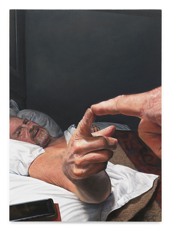 TIM HAWKINSON Wake, 2022 Oil on panel 11 3/4 x 8 1/2 inches 29.8 x 21.6 cm