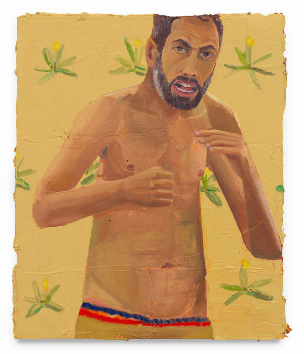 MATHIEU CHERKIT Monkey, 2024 Oil on canvas 29 1/4 x 25 inches 74.3 x 63.5 cm