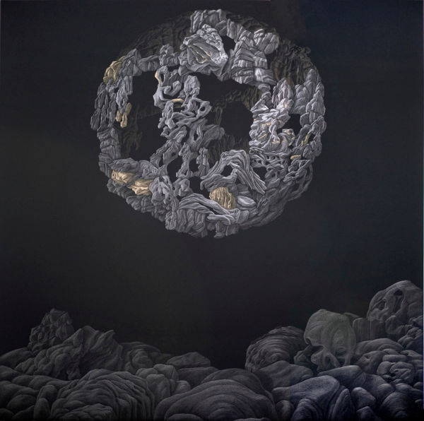 黃立穎, 《黑裡黑的光-奇石72》 Stone 72, 2022