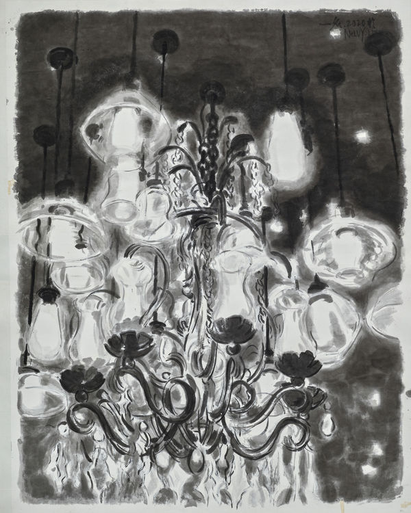 鄔一名, 《潮濕的路面閃閃發光 1》Wet, Glistening Road Surface 1, 2020