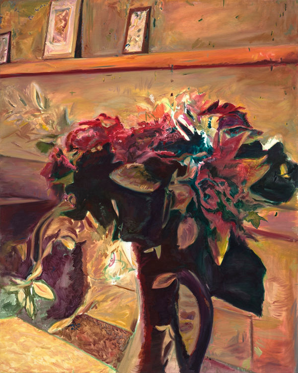 周楷倫, 《地毯，書桌，畫框》 Carpet, Desk, Frames, 2023