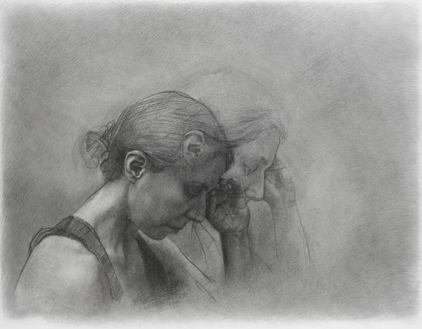 安娜・瑪瑞亞・米庫, 《把最痛留到最後-素描6》 What Hurts the Most Is Left for Last - Drawing 6, 2018