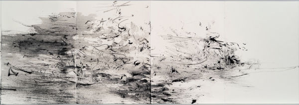 布恩．卡路拜恩, 《不完美風景（素描本#1 ）》 Imperfect Landscape (Drawing book #1)(detail), 2020