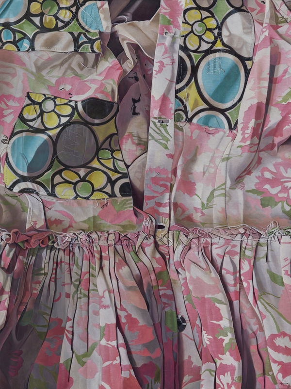 瑪莉娜．克魯斯, 《衣膚 I:圓形補丁》 Fabric Skin I: Mended with Circles, 2019