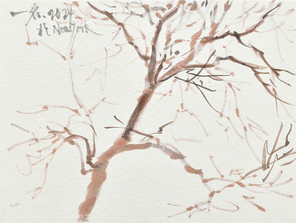 鄔一名, 《落花入水 1》Fallen Flowers in Water 1, 2024