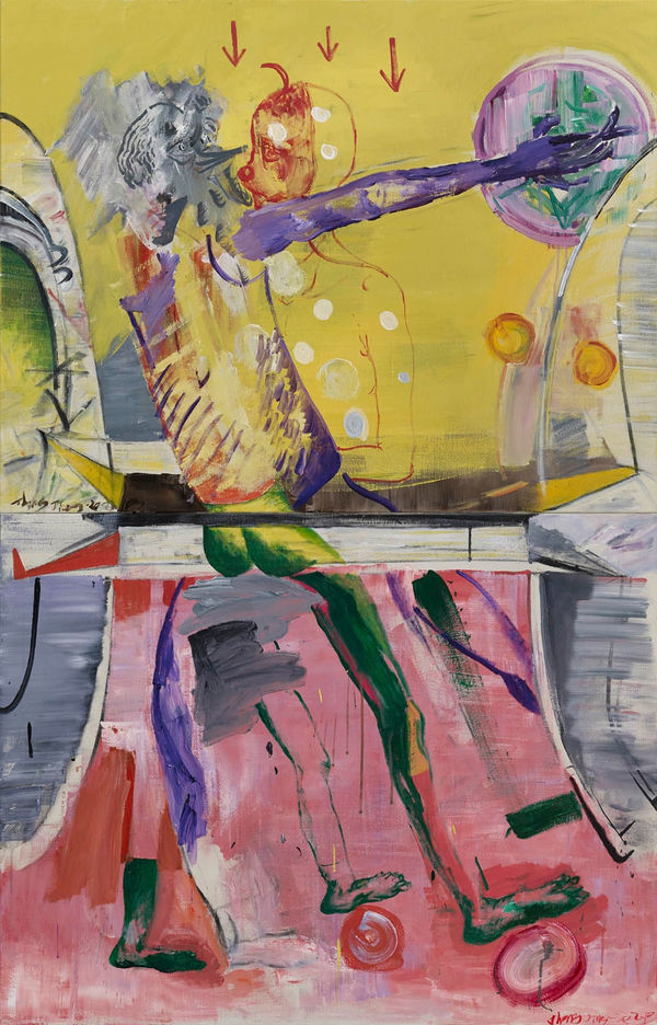 鍾江澤 , 《三聯幅-擲鐵餅的人》(右幅) Triptych-Discobolos, 2013