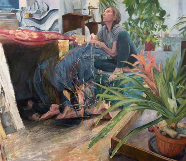 安娜・瑪瑞亞・米庫, 《女人，鷹架 / 地板》 Woman, Scaffolding/ Floor, 2023